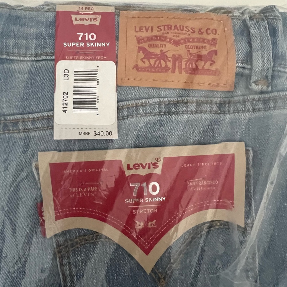 Girls Levi’s jeans skinny